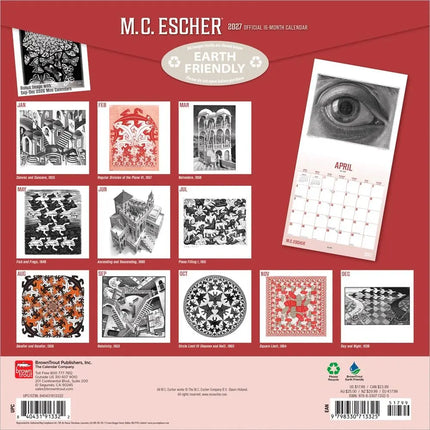 Browntrout M.C. Escher Kalender 2027