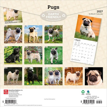 Browntrout Mopshond Kalender 2027