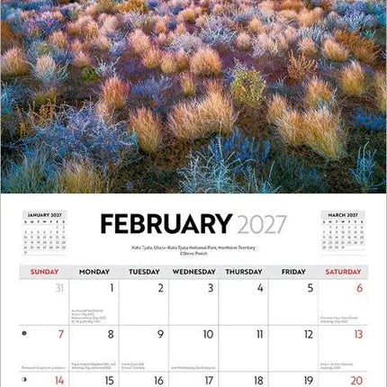 Browntrout National Parks Of Australia Kalender 2027