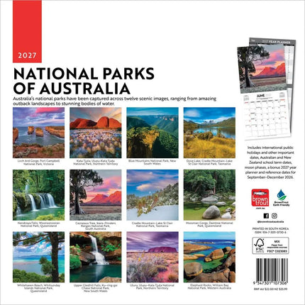 Browntrout National Parks Of Australia Kalender 2027
