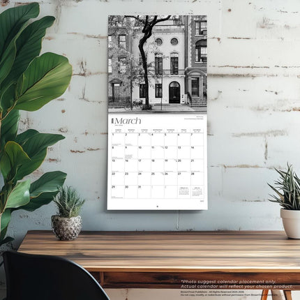 Browntrout New York City Kalender 2026 Black and White