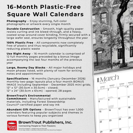 Browntrout New York City Kalender 2027 Black and White