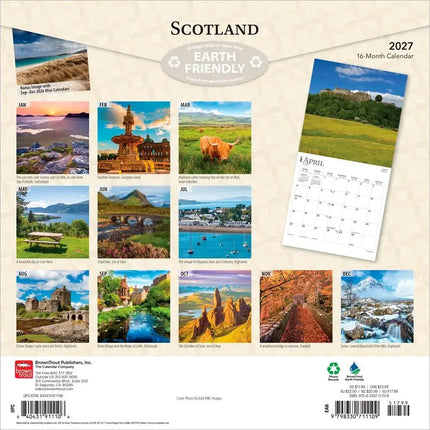 Browntrout Scotland - Schotland Kalender 2027