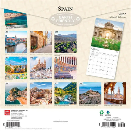 Browntrout Spanje Kalender 2027