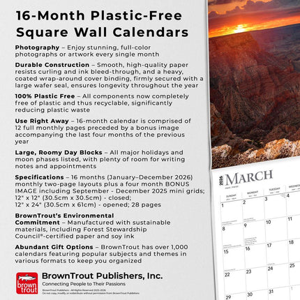 Browntrout Sunrise Sunset Kalender 2026