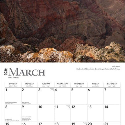 Browntrout Sunrise Sunset Kalender 2026