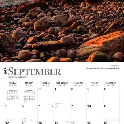 Browntrout Sunrise Sunset Kalender 2027