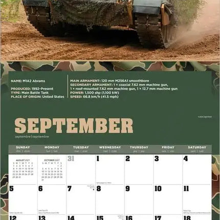 Browntrout Tanks of the World Kalender 2027