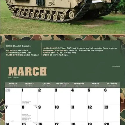 Browntrout Tanks of the World Kalender 2027