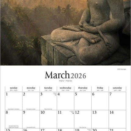 Browntrout Timeless Buddha Kalender 2026