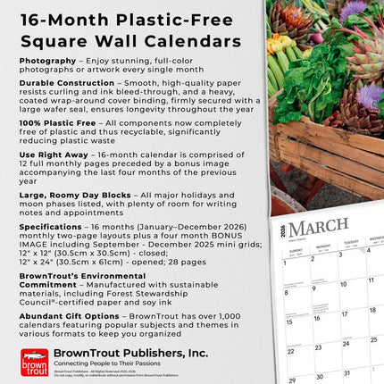 Browntrout Toscane Kalender 2026
