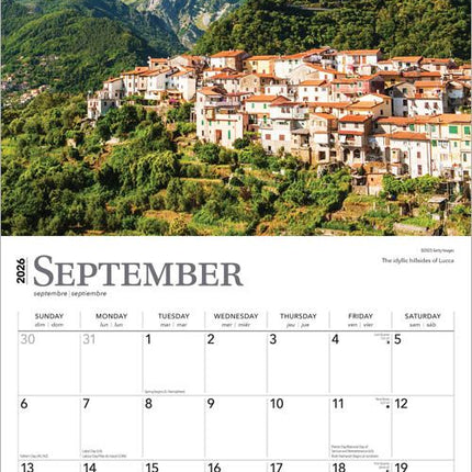 Browntrout Toscane Kalender 2026