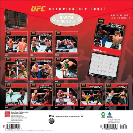 Browntrout UFC Championship Bouts Kalender 2027