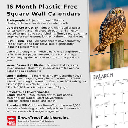 Browntrout Uilen Kalender 2026