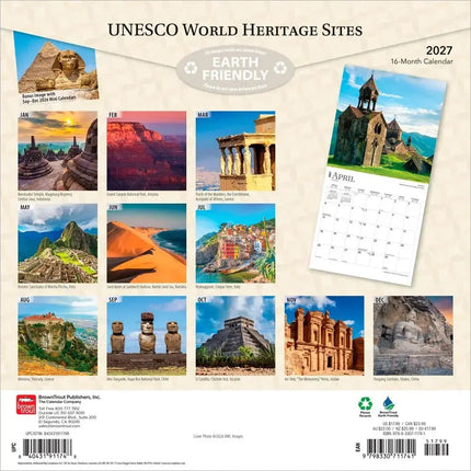 Browntrout UNESCO World Heritage Sites Kalender 2027