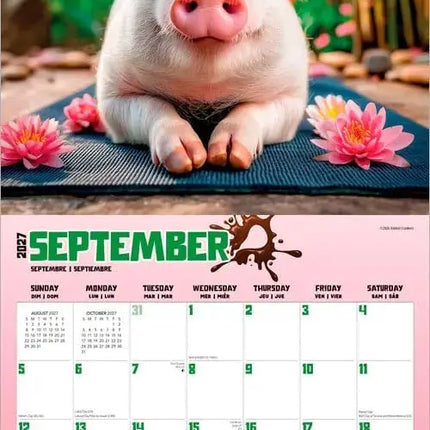 Browntrout Varkens Party Kalender 2027
