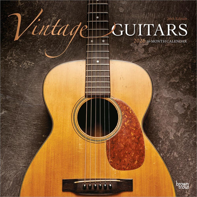 Browntrout Vintage Guitars Kalender 2026