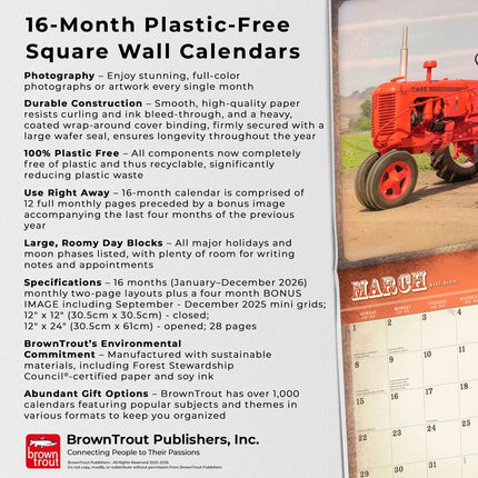 Browntrout Vintage Tractors Kalender 2026