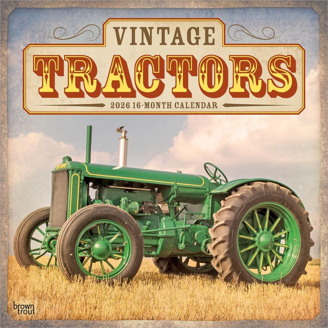 Browntrout Vintage Tractors Kalender 2026