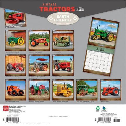 Browntrout Vintage Tractors Kalender 2027