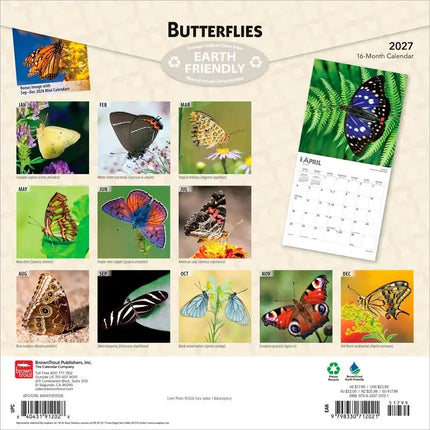 Browntrout Vlinder Kalender 2027