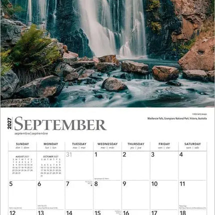 Browntrout Waterfalls Kalender 2027