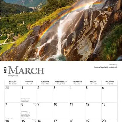 Browntrout Waterfalls Kalender 2027