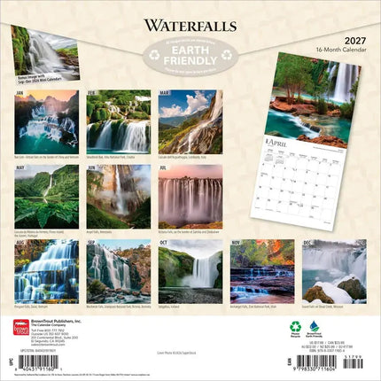Browntrout Waterfalls Kalender 2027