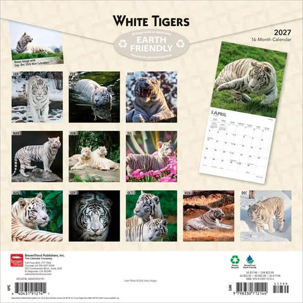 Browntrout Witte Tijger Kalender 2027