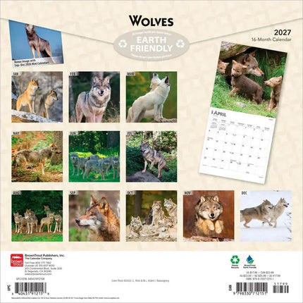Browntrout Wolven Kalender 2027