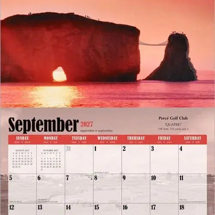 Browntrout World's Toughest Golf Holes Kalender 2027