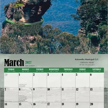 Browntrout World's Toughest Golf Holes Kalender 2027