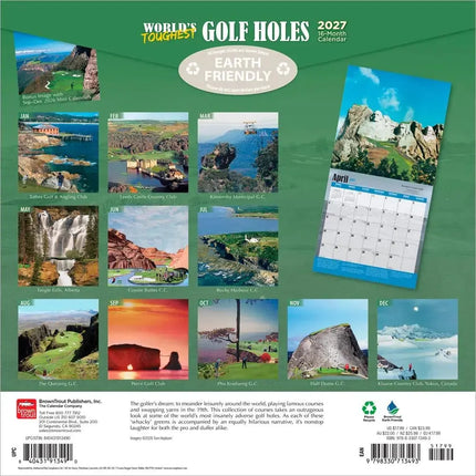 Browntrout World's Toughest Golf Holes Kalender 2027