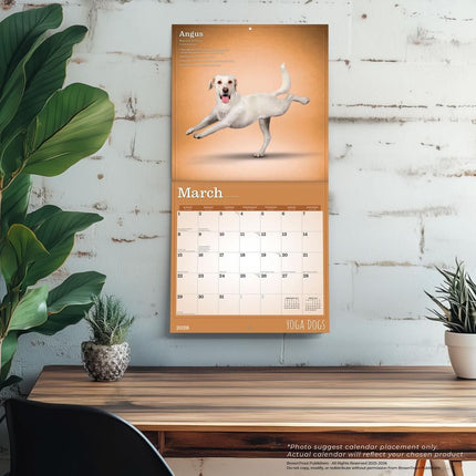 Browntrout Yoga Dogs Kalender 2026