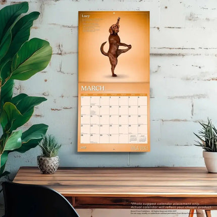 Browntrout Yoga Dogs Kalender 2027
