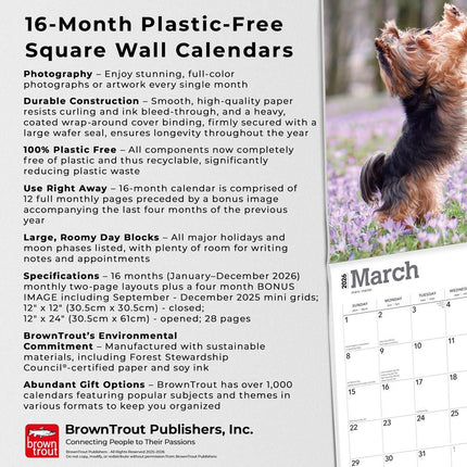 Browntrout Yorkshire Terrier Kalender 2026