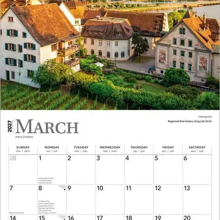 Browntrout Zwitserland / Switzerland Kalender 2027