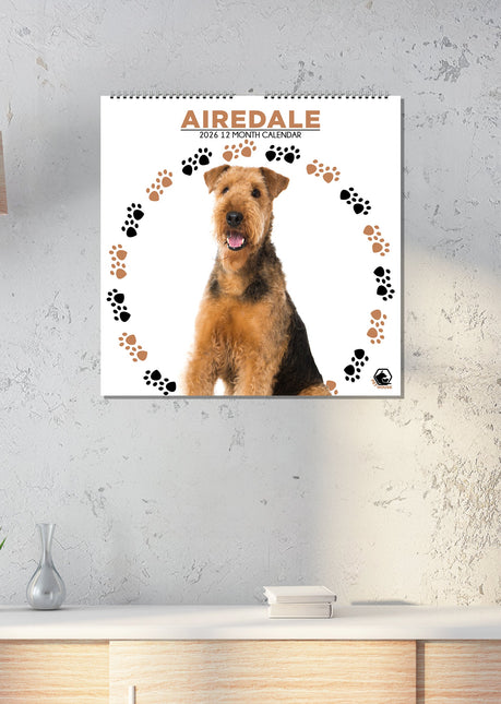 CalendarsRUs Airedale Terrier Kalender 2026