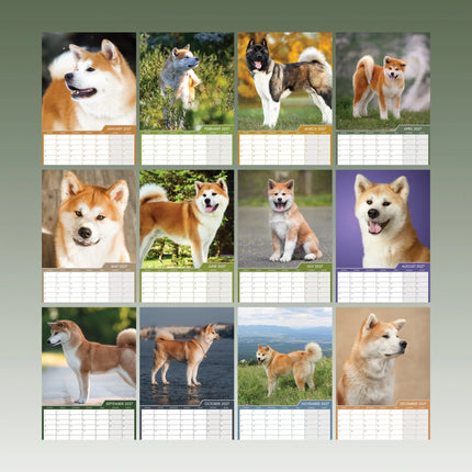 CalendarsRUs Akita A3 Kalender 2027