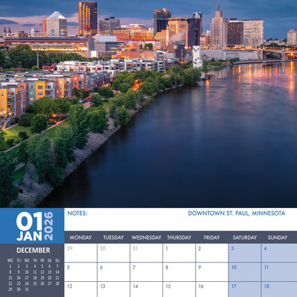 CalendarsRUs Amerika A3 Kalender 2026