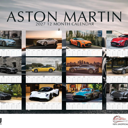 CalendarsRUs Aston Martin A3 Kalender 2027