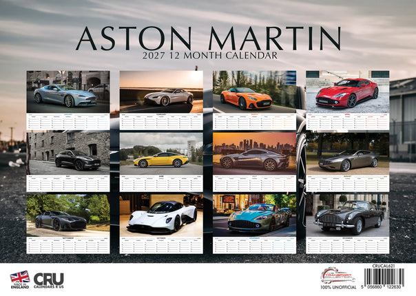 CalendarsRUs Aston Martin A3 Kalender 2027