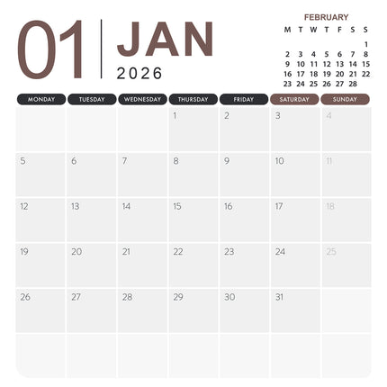 CalendarsRUs Baby Geiten Kalender 2026