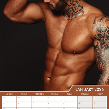 CalendarsRUs Bearded Men A3 Kalender 2026