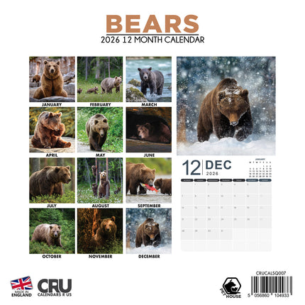 CalendarsRUs Beren Kalender 2026