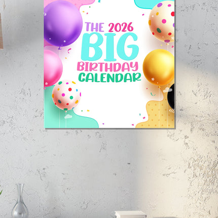 CalendarsRUs Big Birthday Kalender 2026