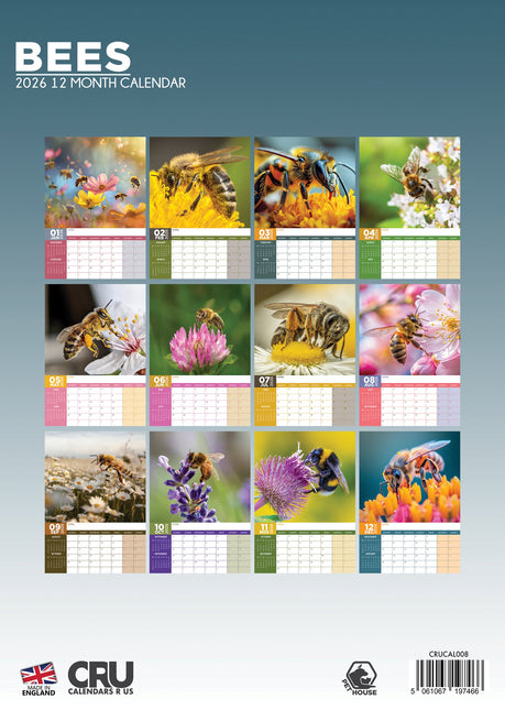 CalendarsRUs Bijen A3 Kalender 2026