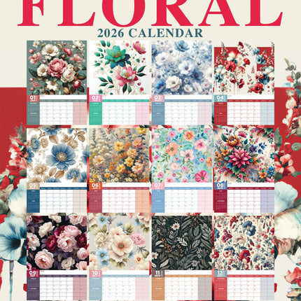 CalendarsRUs Bloemen A3 Kalender 2026
