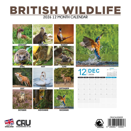 CalendarsRUs British Wildlife Kalender 2026