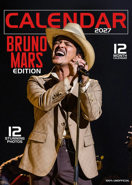 CalendarsRUs Bruno Mars A3 Kalender 2027